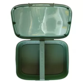 CURVER Snap Box cutie de depozitare alimente dreptunghiulară cu separator 1,8L verde