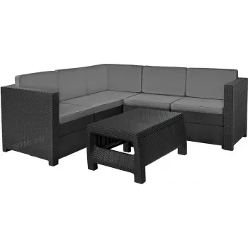 Set de mobilier de grădină KETER Provence cu masă, gri