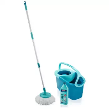 Set de curățare a podelei LEIFHEIT Rotation Disc Mop Ergo cu Power Cleaner 1L