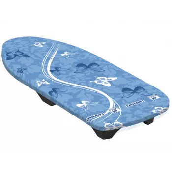 LEIFHEIT Air Board Table Compact masă de călcat 70x30cm, Thermo-Reflect, EPP ultra-ușor, pliabilă, alb/albastru