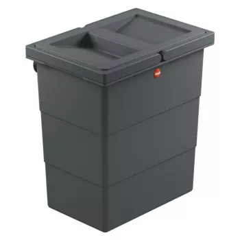 HAILO FlexBox S coș de deșeuri montat pe perete 7L gri închis