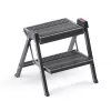 HAILO bancă treaptă pliabilă StepFix / oțel / 2 trepte / negru