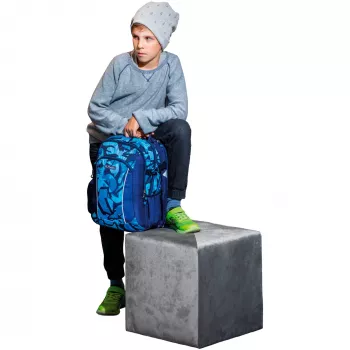 Herlitz Ultimate rucsac școlar 24L 50043057, Camo Blue