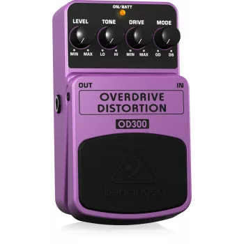 Pedală de efecte overdrive/distortion Behringer OD300, mov, negru