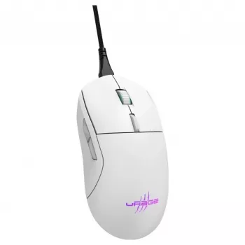 Hama uRage Reaper 250 mouse gaming, cu fir, optic, 6200 DPI, 6 butoane, RGB, alb