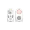 Babyphone digital audio DECT Chillax CB260 cu funcție de convorbire bidirecțională, senzor de temperatură, lumină de noapte, melodii de leagăn și alertă prin vibrații – alb