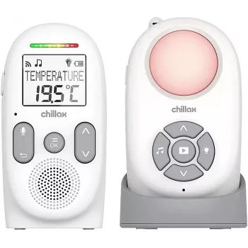 Babyphone audio DECT portabil Chillax CB360, 120 canale, alb