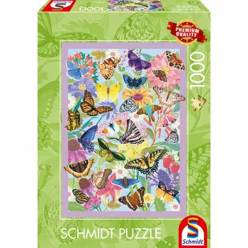 Schmidt Spiele Schmetterlingstreiben Puzzle 1000 piese