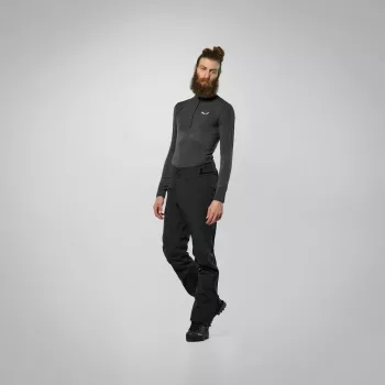 Pantaloni de alpinism impermeabili bărbați Salewa Ortles GTX 3L EPE Black Out EU 50
