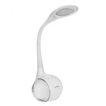 Activejet AJE-RAINBOW 2 Lampă de birou LED cu bază RGB, braț flexibil, dimabilă, control tactil, lumină principală 7W, 350lm, 2800K-6500K, negru
