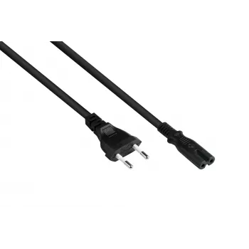 Kabelmeister Cablu de alimentare Euro Type-C la priză C7/Euro 8, 10m, negru, 0,75mm²