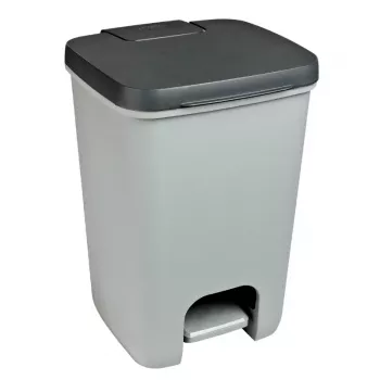 Coș cu pedală Curver Essentials 20L gri/gri închis