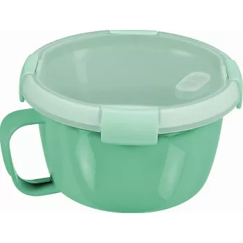 Bol pentru alimente CURVER Smart To Go Noodles rotund 0,9L verde soft
