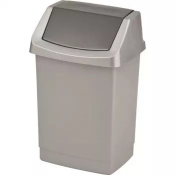 Coș de gunoi cu pedală CURVER Click-it 50L 38,5x33,5x63,5cm argintiu