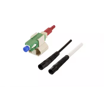METZ CONNECT 1509QKEA0010-E Conector SC OS2 verde single-mode montabil pe teren, set de 10