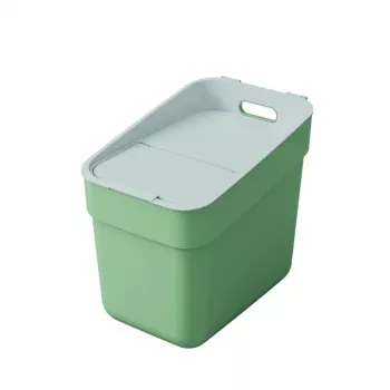 Coș de gunoi CURVER Ready To Collect 20L verde/gri deschis