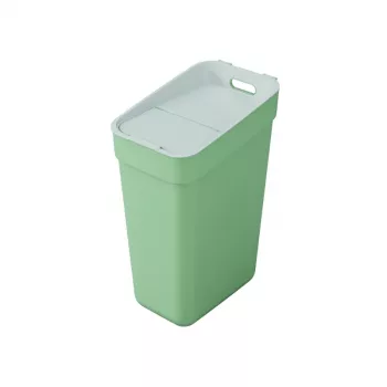 Coș de reciclare CURVER Ready To Collect 30L verde/gri deschis