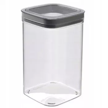 Recipient pătrat pentru depozitarea alimentelor CURVER Dry Cube 2,3L transparent/gri