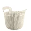 Coș CURVER Knit XS rotund 3L alb 23x19x19cm