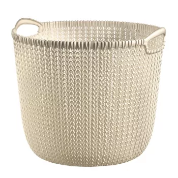 Curver Knit L Coș de rufe rotund 30L Alb 40x39x33cm