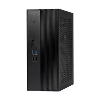 Mini PC barebone ASRock DeskSlim B760 - Intel B760, LGA1700, DDR4 SO-DIMM, 2x M.2 PCIe Gen4, HDMI 2.1, DP 1.4, VGA, USB-C, Gigabit LAN, 1,92L, negru