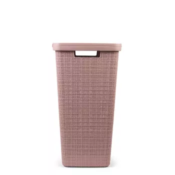Cutie de rufe CURVER Jute 58L roz 43x34x60cm