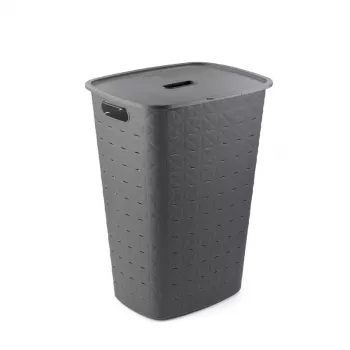 CURVER Softex Cutie pentru rufe 56L Gri închis 42 x 31,6 x 60 cm