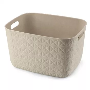 Coș de depozitare mare CURVER Softex 19L alb cretă