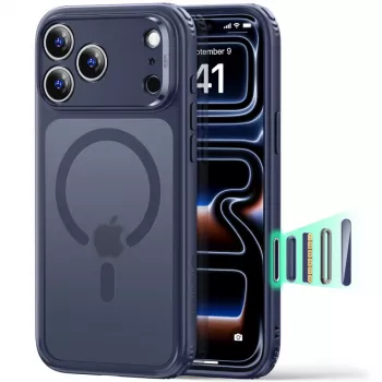 ESR Classic Hybrid MagSafe Case for iPhone 17 Pro Max / 18 Pro Max - Frosted Blue
