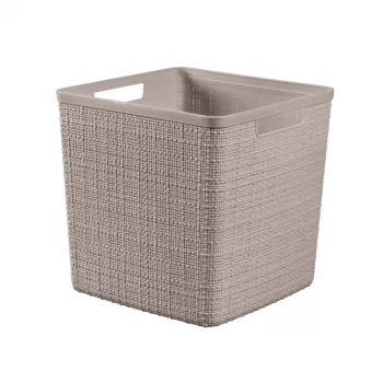 Coș CURVER Jute pătrat 17L 28x28x27cm bej