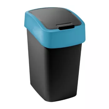 CURVER Flip Bin 9L Coș de gunoi Negru cu capac albastru