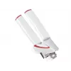 Deschizător de conserve LEIFHEIT Lifty manual Top-Cut cu mâner ergonomic, lamă din oțel inoxidabil, alb/gri