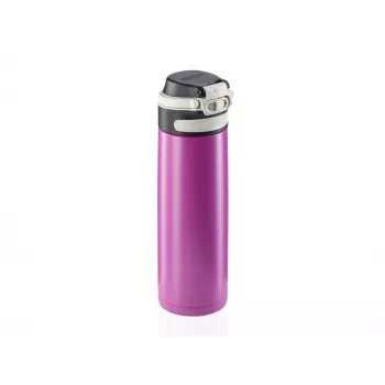 LEIFHEIT Thermos Flip 600 ml Mov Sticlă din oțel inoxidabil izolată în vid