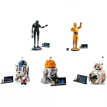 LEGO Star Wars pachet droizi (BB-8, R2-D2, BB-9E) droizi robotici controlați prin aplicație