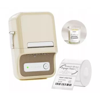 Imprimantă de etichete wireless NIIMBOT B21 albă, 203 dpi, Bluetooth