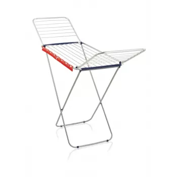 LEIFHEIT Classic Uscător de rufe Siena 200 Easy Aluminium - Uscător de rufe cu aripi 20 m, Argintiu/Gri