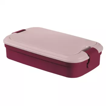 CURVER Lunch&Go Castron dreptunghiular pentru alimente cu tacâmuri 1,4L violet