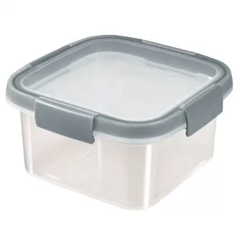 CURVER Smart Eco Fresh Cutie de depozitare pătrată 0,9L transparentă cu capac verde