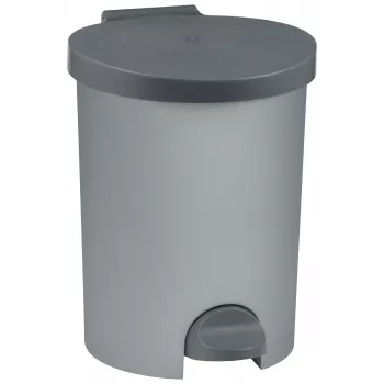 CURVER Coș de gunoi cu pedală 15L oțel inoxidabil argintiu soft-close dreptunghiular