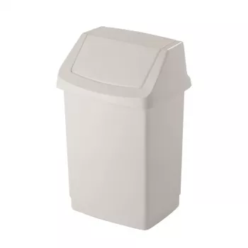 CURVER Click-it 50L Coș de gunoi cu pedală, alb, 38,5x33,5x63,5 cm