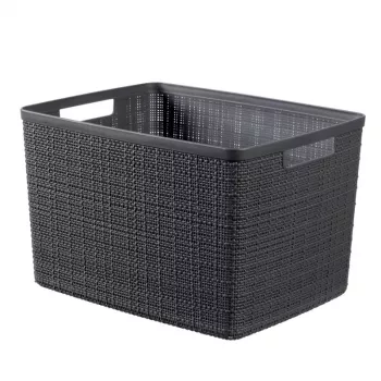 CURVER Coș Jute L 20L 36x28x23cm gri închis