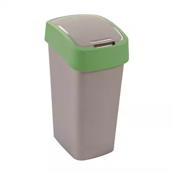 CURVER Flip Bin 45L Coș de gunoi argintiu/verde