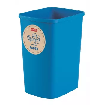 Set coșuri de reciclare Curver Deco Flip Bin 3x10L albastru verde galben