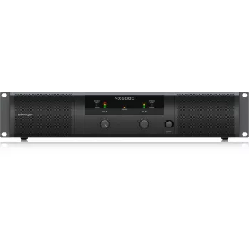 Behringer NX6000 Amplificator de putere Class D 2 x 3000W la 4 Ohmi cu DSP, negru