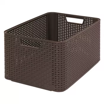 Cutie de depozitare CURVER Box Style L 43,6 x 32,6 x 23 cm maro închis