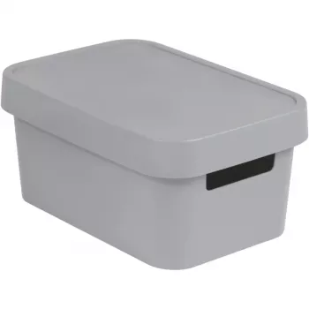 Cutie de depozitare CURVER Infinity Recycled 4,5L 27x19x12 cm gri