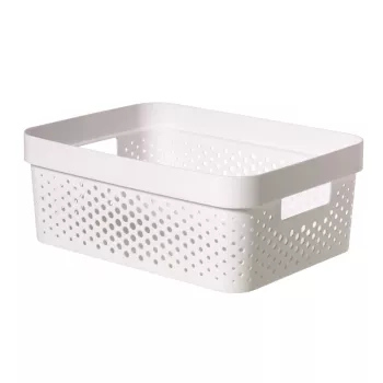 Cutie CURVER Infinity Recycled 11L 36x27x14cm albă