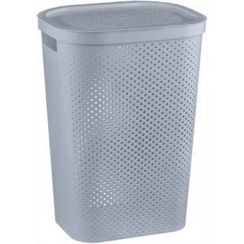 Coș de rufe CURVER Infinity Recycled 60L 44x35x60cm gri