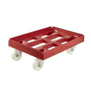 Cărucior keeeper pentru cutii de transport și coșuri Rolf 61x41x19 cm roșu