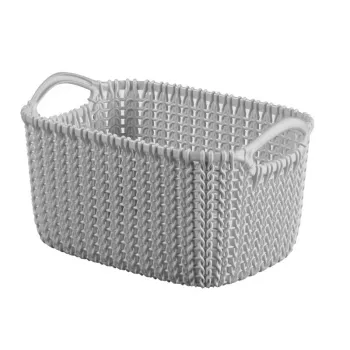Coș CURVER Knit XS dreptunghiular 3L gri deschis 25x18x14cm